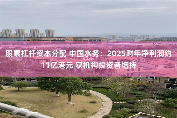 股票杠杆资本分配 中国水务：2025财年净利润约11亿港元 获机构投资者增持
