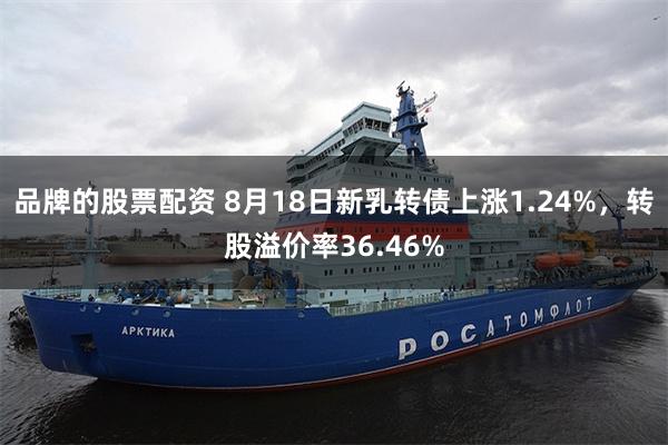 品牌的股票配资 8月18日新乳转债上涨1.24%，转股溢价率36.46%